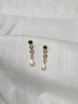 Rysa Drop Earrings - Rose