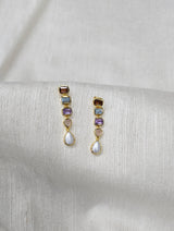 Rysa Drop Earrings - Rose