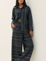 Ellen Dolman Sleeve Shirt - Charcoal