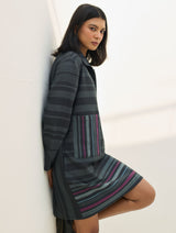 Eden Patch Pocket Dress - Charcoal