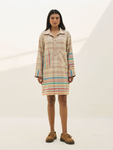 Eden Patch Pocket Dress - Beige