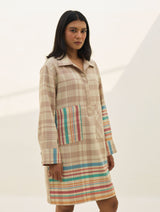 Eden Patch Pocket Dress - Beige