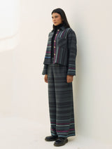 Noelle Merino Wool Co-ord Set - Charcoal