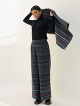 Vola Merino Wool Culottes - Charcoal