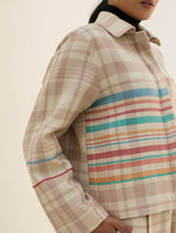 Noelle Merino Wool Shacket - Beige