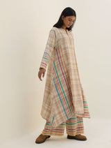 Daphne Merino Wool Kurta Set - Beige