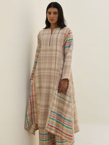 Daphne Merino Wool Kurta Set - Beige