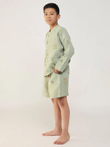Kimi Timeless Linen Shorts - Mint