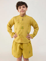 Kimi Timeless Linen Shorts - Ochre