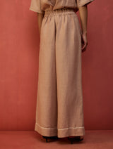 Shiro Stripe Linen Co-ord Set - Dusty Rose