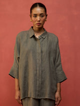 Yoko Forever Linen Shirt - Grey