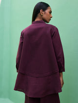 Anaya Linen Co-ord Set - Wine