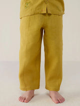 Neo Timeless Linen Pants - Ochre
