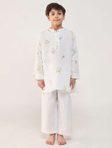 Jay Forever Linen Kurta Set - White