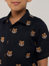 Kin Linen Shirt - Navy