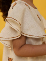Nia Linen Dress - Natural