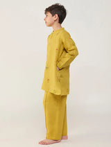 Jay Forever Linen Kurta - Ochre