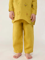 Jay Forever Linen Kurta Set - Ochre