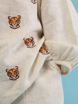 Aurel Linen Co-Ord set - Natural