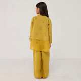 Leina A- Line Linen Co-ord Set - Ochre