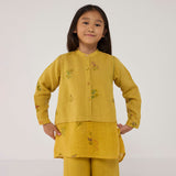 Leina A- Line Linen Co-ord Set - Ochre