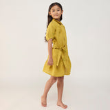 Sia Floral Dress - Ochre