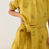Sia Floral Dress - Ochre