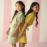 Sia Floral Dress - Ochre