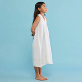 Ita Pleated Linen Dress - White