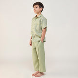 Neo Timeless Linen Pants - Mint