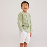 Kei Timeless Linen Shorts - White