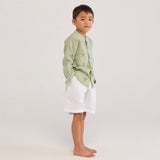 Kei Timeless Linen Shorts - White