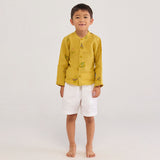 Kei Timeless Linen Shorts - White