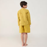 Kei Timeless Linen Shorts - Ochre