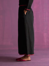 Inga Linen Pant - Black