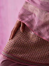 Ikai Handloom Linen Dupatta - Lavender