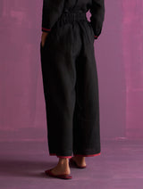 Inga Linen Pant - Black