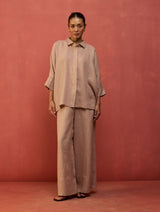 Yoko Forever Linen Co-ord Set - Dusty Rose