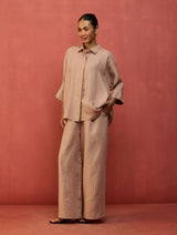 Yoko Forever Linen Shirt - Dusty Rose