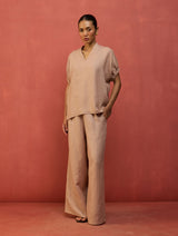 Hoshi Linen Co-ord Set - Dusty Rose