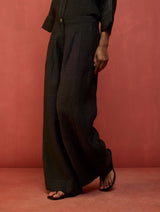 Yoko Forever Linen Co-ord Set - Charcoal
