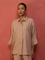 Yoko Forever Linen Co-ord Set - Dusty Rose