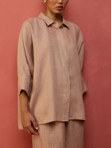 Yoko Forever Linen Shirt - Dusty Rose