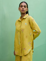 Alila Hand-Embroidered Co-ord Set - Ochre