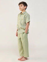 Neo Timeless Linen Pants - Mint