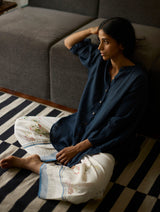 Rema Floral Pant - Ivory