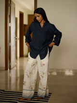 Rema Floral Pant - Ivory