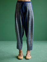 Ennya Hand-Embroidered Kurta Set - Navy