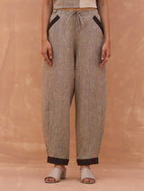 Hana Linen Pant - Charcoal