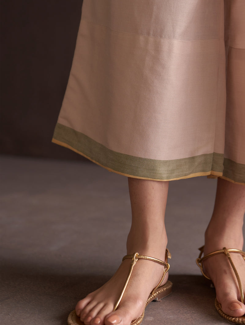 Saori Hand-Embroidered Kurta Set - Sun